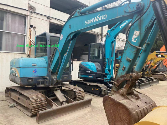 Excavadora mini SWE60 de Sunward con válvula hidráulica original y capacidad de cubo de 0,23 m3