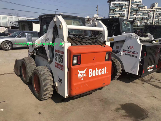 44.7 KW de segunda mano Mini cargador de diapositivas BOBCAT S185 Mini Skid Steer para precios adecuados