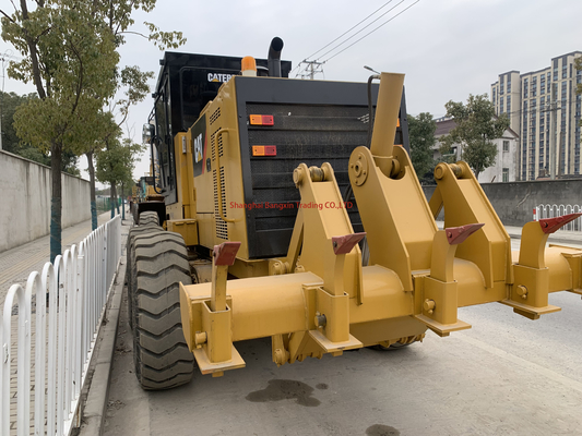 Horas de funcionamiento bajas Cat Grader Usado Caterpillar 140H Nivelador de tierra con motor Cummins