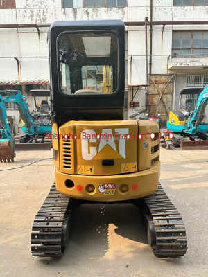 Sí, puede inspeccionar una máquina pequeña mini excavadora usada CAT 303 3000 KG peso de la máquina