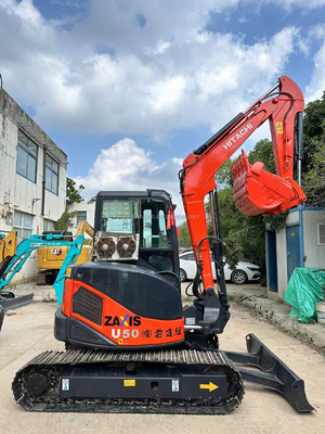 pequeña máquina mini excavadora usada Hitachi zx50U dentro de 7 días garantía de entrega