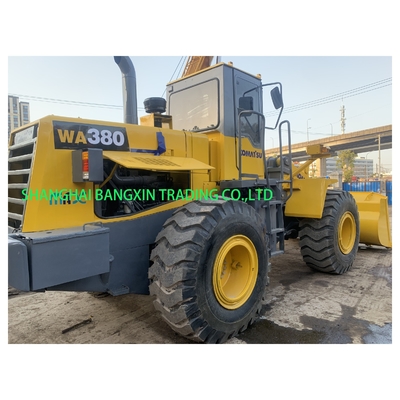 Máquina de carga de ruedas usada Komatsu WA380 con envío gratuito y tiempo de entrega de 7 días