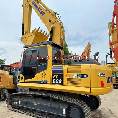 Excavadora de cilindro hidráulico original Komatsu PC200 en excelente estado