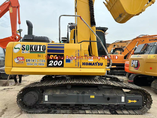 Excavadora de cilindro hidráulico original Komatsu PC200 en excelente estado