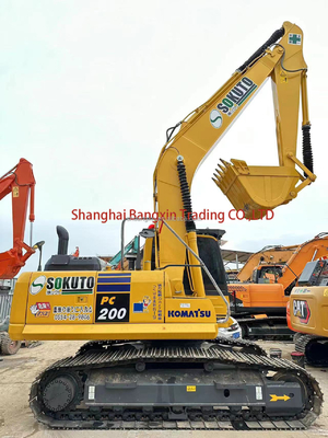 Excavadora de cilindro hidráulico original Komatsu PC200 en excelente estado
