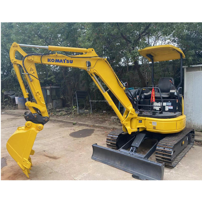 Mini excavadora de 3 toneladas usada Komatsu PC30 con envío gratuito y maniobrabilidad flexible