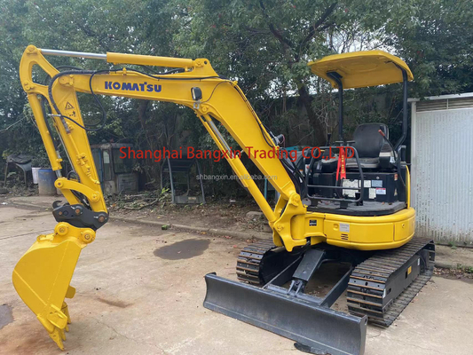 Mini excavadora de 3 toneladas usada Komatsu PC30 con envío gratuito y maniobrabilidad flexible