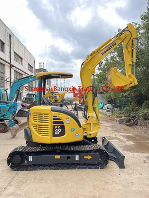 Mini excavadora Komatsu PC40MR con válvula hidráulica original y capacidad de cubo de 0,23 m3