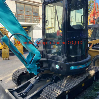 700 horas de trabajo Mini excavadora usada Kobelco SK55 Fuerte potencia y estabilidad hidráulica