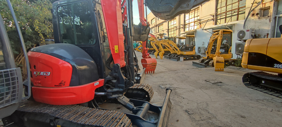 Bajas horas de trabajo KUBOTA KX163 Mini excavadora para proyectos de construcción de ingeniería