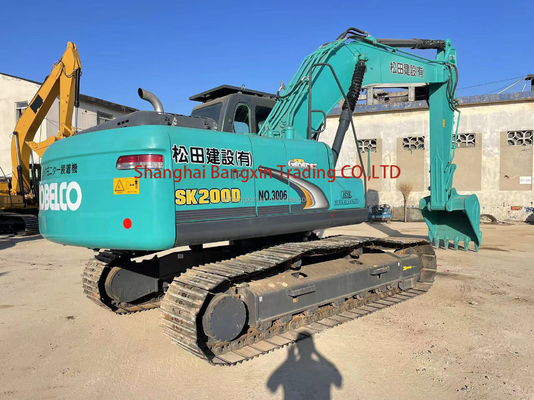 Excavadora usada de 20 toneladas kobelco sk200-6e con tiempo de entrega de 7 días y todas las funciones normales