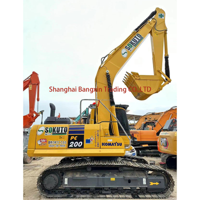 Estabilidad hidráulica de la máquina pesada de 20 toneladas excavadora arrastradora excavadora usada komatsu pc200