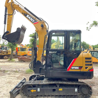 Excavadora de tamaño pequeño y gran potencia SANY SY55C con cilindro hidráulico original