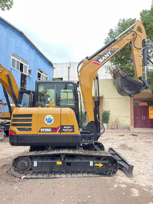 Excavadora de tamaño pequeño y gran potencia SANY SY55C con cilindro hidráulico original