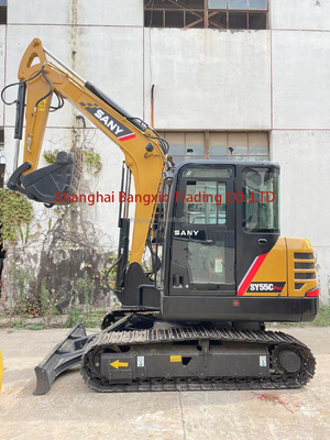 Mini excavadora SANY SY55C de 2021 con una gran potencia y estabilidad hidráulica