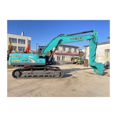 Excavadora Kobelco SK200 usada con certificación EPA/CE y peso de 6000 kg