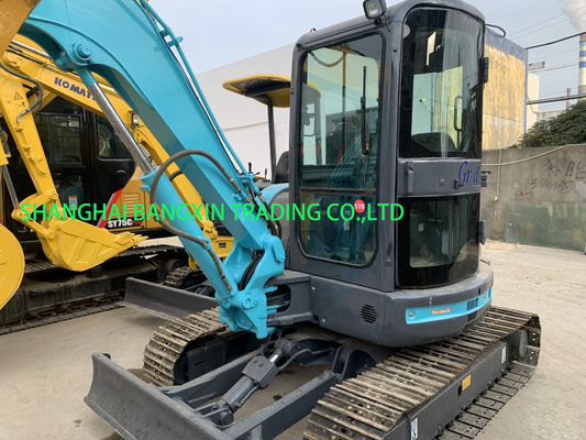 buena condición Kobelco SK55SR mini excavadora de gran potencia y estabilidad hidráulica