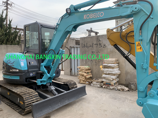 buena condición Kobelco SK55SR mini excavadora de gran potencia y estabilidad hidráulica