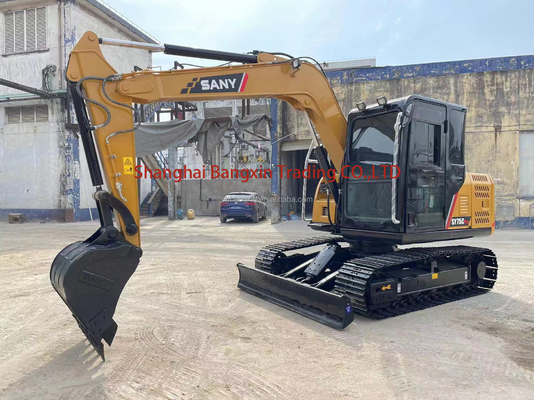 Usado SANY SY75C Excavadora Crawler Año 2020 Todas las funciones normales Envío gratis