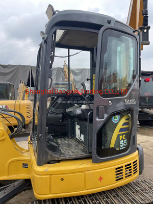Maquinaria original de excavadoras de Japón Komatsu PC55MR con gran potencia y estabilidad hidráulica