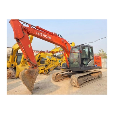 Una excavadora usada Hitachi ZX130 en excelente estado con certificación EPA/CE.