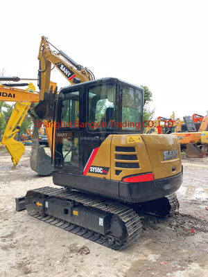 5.5TON Peso de operación Sany SY55C máquina excavadora para un excelente rendimiento de trabajo