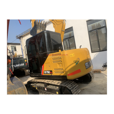Excavadora Sany SY75 con válvula hidráulica original
