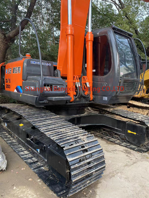 Excavadora usada Hitachi ZX200 con 109.6 K horas de trabajo en excelentes condiciones