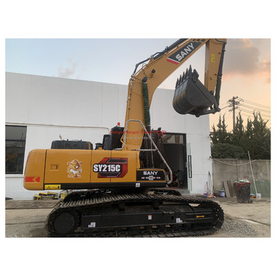 Excavadora Sany SY215 usada con gran potencia y estabilidad hidráulica