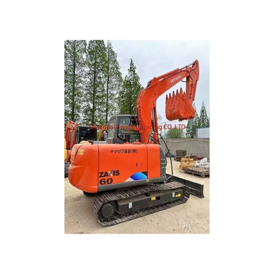 Excavadora mini Hitachi ZX60 de segunda mano con gran potencia y estabilidad hidráulica