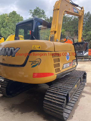 Excavadora mini Sany SY75 usada con motor de gato y bomba hidráulica original en buenas condiciones