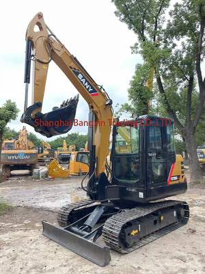 Excavadora global Sany SY55C con cuchilla de tipo de cargador de rastreo móvil