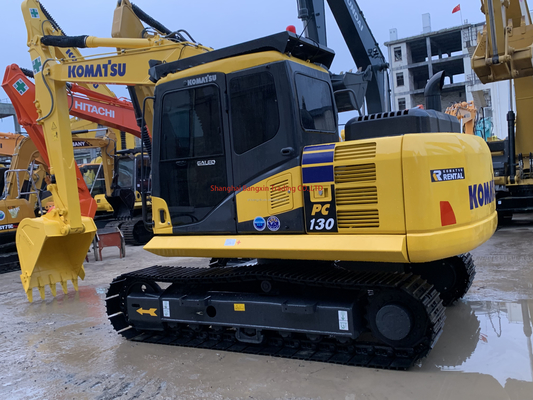 Fuerte potencia y estabilidad hidráulica 7 días tiempo de entrega excavadora usada Komatsu PC130
