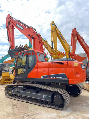 22Excavadora usada Doosan DX225LC de 5 toneladas con válvula hidráulica original y envío gratuito