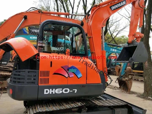 90% DH60-7 Mini excavadora utilizada para la máquina de construcción de excavadoras de rastreador