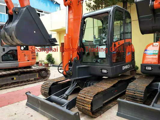 90% DH60-7 Mini excavadora utilizada para la máquina de construcción de excavadoras de rastreador