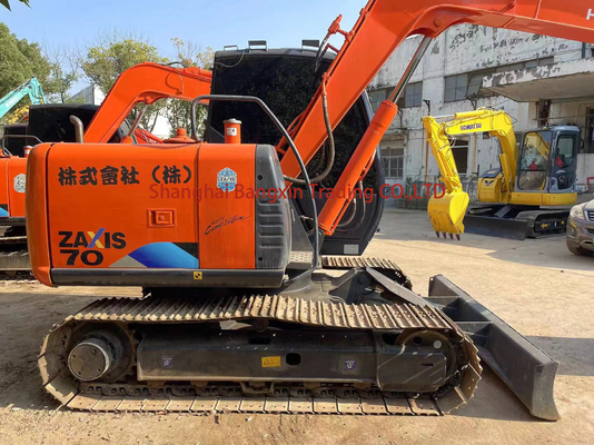 Buena condición de la mini excavadora usada Hitachi ZX70 de 7 toneladas con envío gratuito en 2023