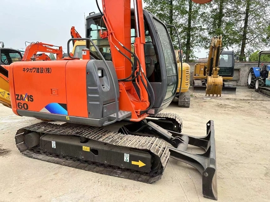El 90% usado Hitachi ZX60 mini excavadora de 6 toneladas hecha en Japón para sus necesidades industriales