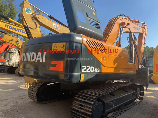 22000 KG peso de la máquina Usado Hyundai R220-9S excavadora de segunda mano Cummins motor
