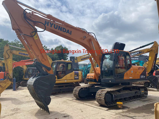 Excavadora usada Hyundai R220-9S con peso de 1 y 22 TON en buen estado