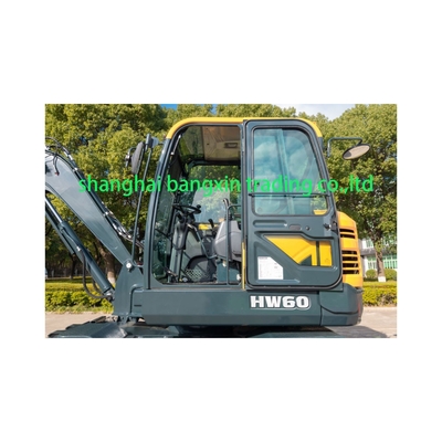 Aumente su productividad con una mini excavadora HW60 de 90% de grado y una capacidad de 0.34 cubos
