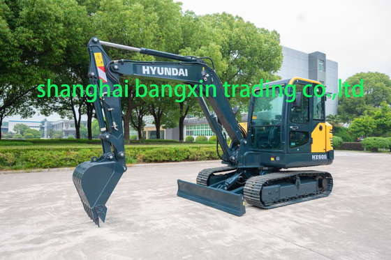 Excavadora mini Hyundai HX60G usada con certificación EPA/CE y todas las funciones funcionando