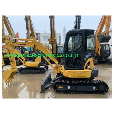 Motor Komatsu Mini Excavadora de 3,5 toneladas Granja de la EPA Usado Excavadora de rastreador MiniBagger compacto