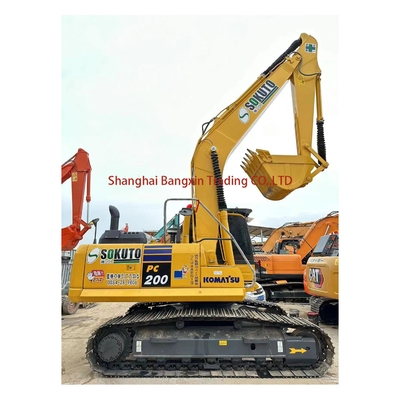 Excavadora Komatsu PC200 Usada Fuerte potencia y alta estabilidad hidráulica