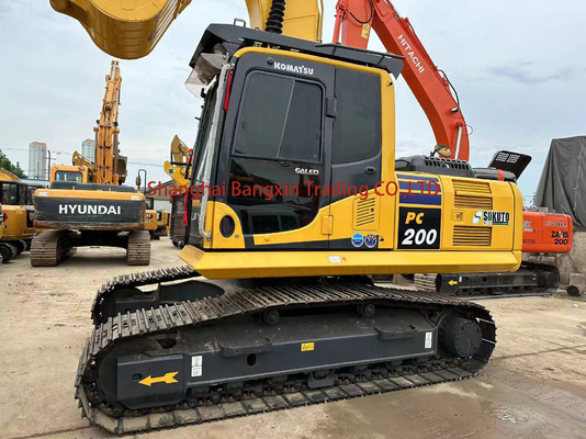 Excavadora Komatsu PC200 Usada Fuerte potencia y alta estabilidad hidráulica