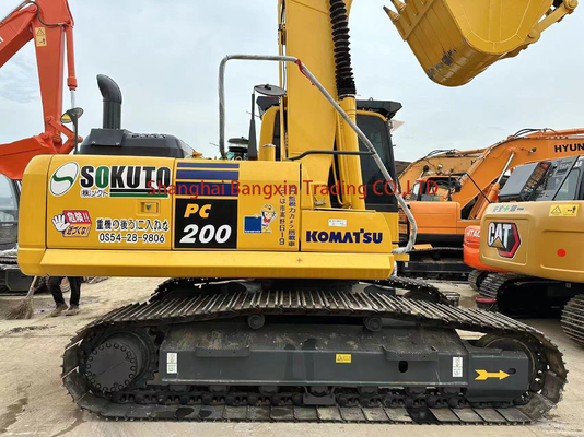 Excavadora Komatsu PC200 Usada Fuerte potencia y alta estabilidad hidráulica