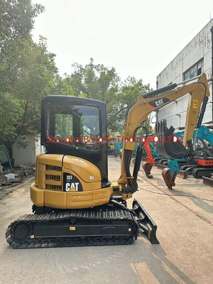 Potencia fuerte y estabilidad hidráulica Mini excavadora de máquina pequeña usada CAT 303