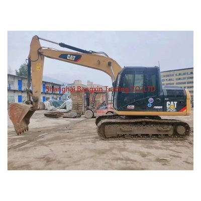 Máquina de construcción de excavadoras de rastreador Cat 312D2 usada con válvula hidráulica original
